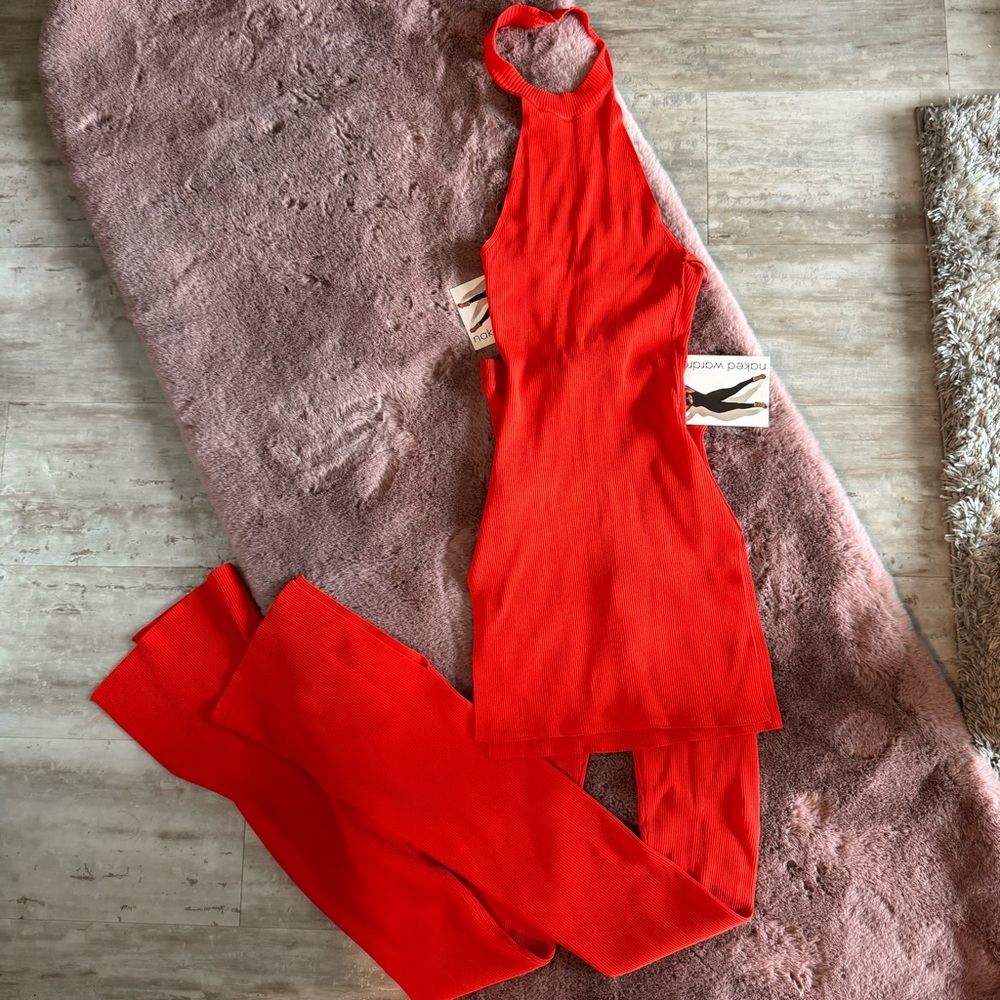 Naked wardrobe poppy knit set